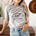 XXL Athletic Heather Montana 1978 Graphic Tee, Ranch And Wranglers Shirt, National Parks Tee