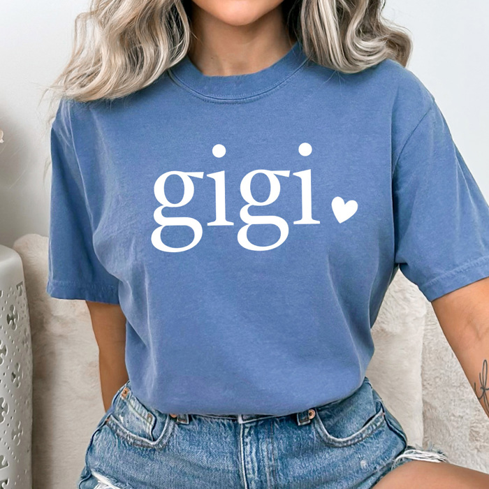 Mom Heart Comfort Colors Tee, Mother's Day Shirt, Abuela, Auntie, Gigi, Grammy, Grandma, Mama, Mimi, Mom, Mommy, Nana, Nany, Oma, Wifey