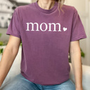 Small Berry Mom Mom Heart Comfort Colors Tee, Mother's Day Shirt, Abuela, Auntie, Gigi, Grammy, Grandma, Mama, Mimi, Mom, Mommy, Nana, Nany, Oma, Wifey