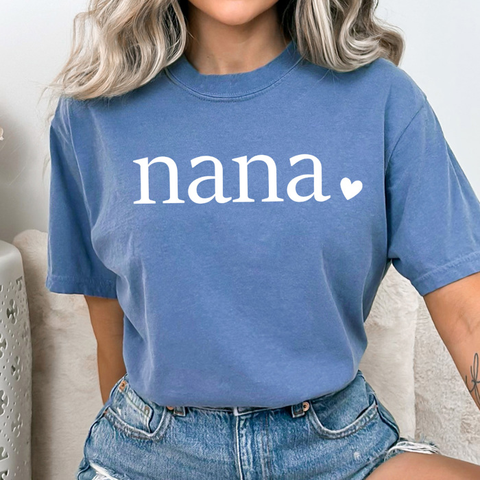 Mom Heart Comfort Colors Tee, Mother's Day Shirt, Abuela, Auntie, Gigi, Grammy, Grandma, Mama, Mimi, Mom, Mommy, Nana, Nany, Oma, Wifey