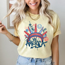 America Graffiti Style Comfort Colors Tee, Statue Of Liberty Shirt, 4th Of July Tee
