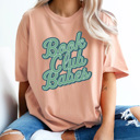 Medium Peachy Book Club Babes Comfort Colors Tee, Reading Books Printed Tee, Book Tok Shirt 