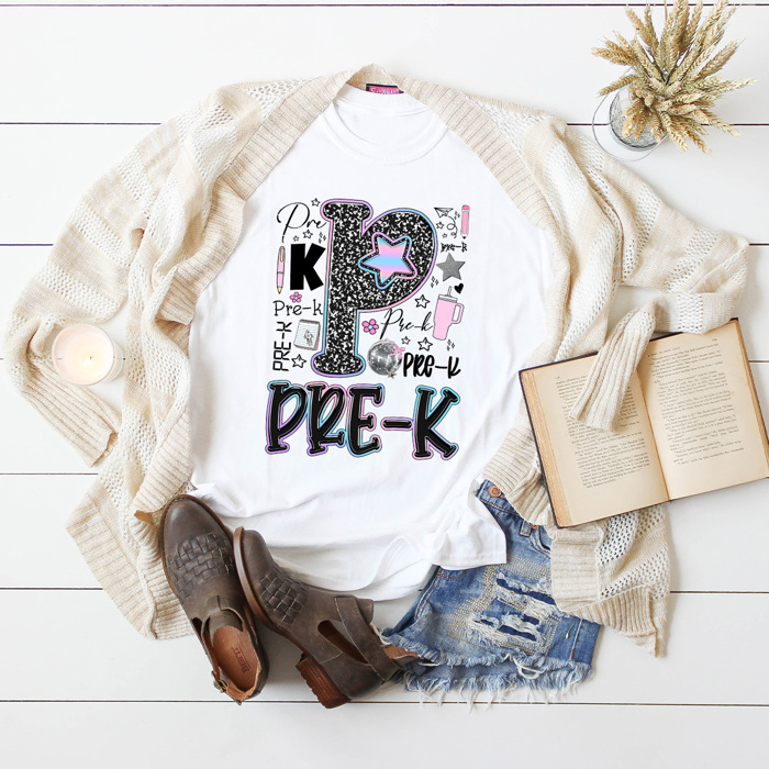 Composition Notebook Grade Teacher Graphic Tee, Back To School Teach Printed Tee, Grade School Shirt