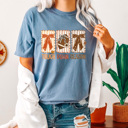 XL Blue Jean Touch Down Season Comfort Colors Tee, Bows And Football Printed Tee, Fall Football Season Shirt