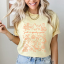 XL Butter Just A Spooky Goose Comfort Colors Tee, Halloween Goose Printed Tee, Spooky Halloween Shirt