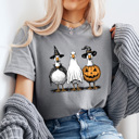 XXL Gray Halloween Costume Geese Comfort Colors Tee, Spooky Goose Printed Tee, Halloween Funny Tee 
