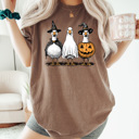  Halloween Costume Geese Comfort Colors Tee, Spooky Goose Printed Tee, Halloween Funny Tee 