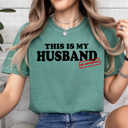 XXL Light Green This Is My Husband HR Approved Comfort Colors Tee, Funny Viral Meme Printed Tee, Kiss Cam Joke Shirt