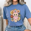  Little Monsters Floral Comfort Colors Tee, Bubu Flowers Printed Tee, Furry Friend Tee