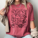 XXL Crimson Touch Down Season Football Comfort Colors Tee, Trendy Game Day Collage Printed Tee, Football Season Shirt 