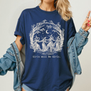  Girls Will Be Girls Witchy Comfort Colors Tee, Witch Coven Funny Printed Tee, Halloween Spooky Shirt