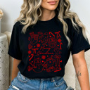  Merry Chirstmas Comfort Colors Tee, Holiday Printed Tee 