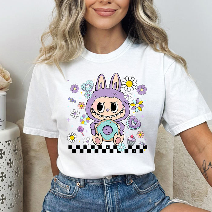 Little Monsters Toy Comfort Colors Tee, Bubu Favorites Printed Tees, Trendy Toy Shirt