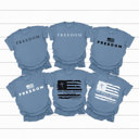 XL Blue Jean Freedom Comfort Colors Tees, Free Speech Graphic Tee, God Family Country Printed Tee 