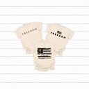 Large Ivory Freedom Comfort Colors Tees, Free Speech Graphic Tee, God Family Country Printed Tee 