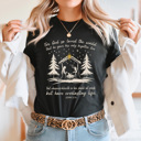 Small Black For God So Loved The World Graphic Tee, Chirstmas, Birth Of Jesus Holiday Shirt 