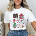 XL White Teacher Christmas Comfort Colors Tee, Joy To Teach Holiday Graphic Tee, Christmas School Shirt 