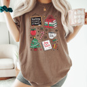  Teacher Christmas Comfort Colors Tee, Joy To Teach Holiday Graphic Tee, Christmas School Shirt 