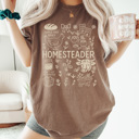 XXL Espresso Homesteader Comfort Colors Tee, Farm Life Graphic Tee, Homemaker Shirt 