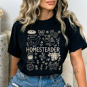  Homesteader Comfort Colors Tee, Farm Life Graphic Tee, Homemaker Shirt 