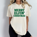  Funny Christmas Holiday Comfort Colors Tee, Family Graphic Tees, Santa Shirts 