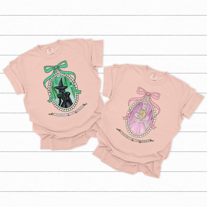 Change For The Good Comfort Colors, Green Witch, Pink Witch, Trendy Printed Tee, Pink And Green Graphic Tee