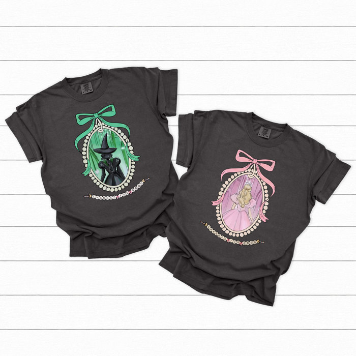 Change For The Good Comfort Colors, Green Witch, Pink Witch, Trendy Printed Tee, Pink And Green Graphic Tee
