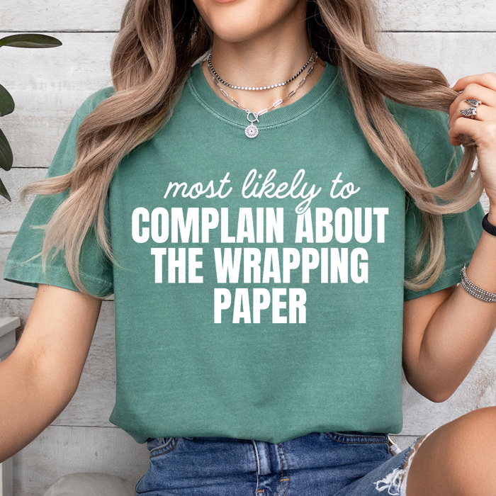 Most Likely To Christmas Comfort Colors Tee, Funny Holiday Tee, Christmas Day Matching Shirts