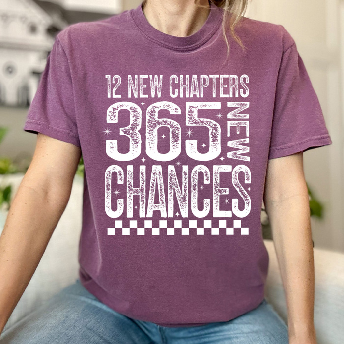 Happy New Year Comfort Colors Tee, New Year Crew Shirt, Hello 2026 Graphic Tee