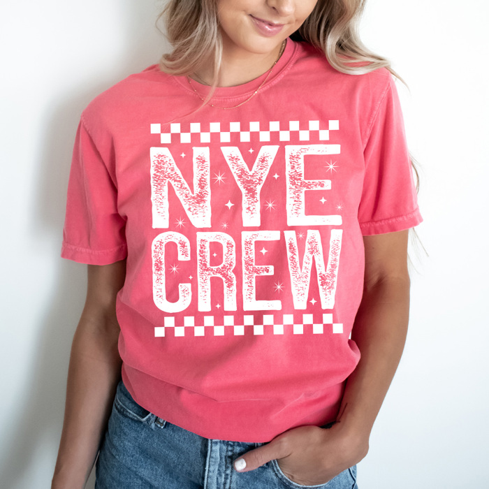 Happy New Year Comfort Colors Tee, New Year Crew Shirt, Hello 2026 Graphic Tee
