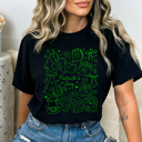 Medium Black Patrick's Day Collage Comfort Colors Tee, Lucky Shamrock Graphic Tee, St Patty's Day Shirt  