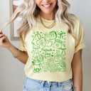 XXL Butter Patrick's Day Collage Comfort Colors Tee, Lucky Shamrock Graphic Tee, St Patty's Day Shirt  
