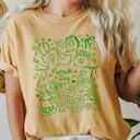  Patrick's Day Collage Comfort Colors Tee, Lucky Shamrock Graphic Tee, St Patty's Day Shirt  