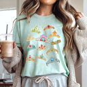 Large Mint Fairy Tale Princess Crown Graphic Tee, Theme Park Princess Printed Shirt, Theme Park Vacation Tee