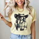 XL Butter Western Cowgirl Comfort Colors Tee, Country Cowgirl Graphic Tee