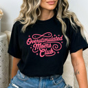 XL Black Overstimulated Moms Club Comfort Colors Tee, Mom Life Graphic Tee, Motherhood Tee