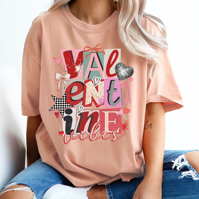 Valentine Vibes Y2K Collage Comfort Colors Tee, You Are So Loved Graphic Tee, Be Mine Shirt 