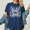 XXL Navy Motherhood Butterfly Graphic Tee, Mom Edgy Shirt, Mothers Day Comfort Colors Tee