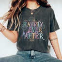 XXL Pepper Happily Ever After Graphic Tee, Theme Park Castle Shirt, Mouse Family Vacation Comfort Colors Tee 
