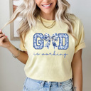 XL Butter Good Is Working Graphic Tee, Faux Embordered Bow Shirt, Gospel Spring Comfort Colors Tee