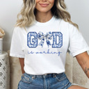  Good Is Working Graphic Tee, Faux Embordered Bow Shirt, Gospel Spring Comfort Colors Tee