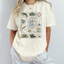 XL Ivory Lake Life Fishing Graphic Tee, Summer Lake Day Shirt, Family Trip Fishing Comfort Colors Tee