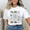 Medium White Lake Life Fishing Graphic Tee, Summer Lake Day Shirt, Family Trip Fishing Comfort Colors Tee