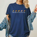 XL Navy Bad Day To Be A Hot Dog Graphic Tee, Funny Summer BBQ Shirt, 4th Of July Hot Dog Comfort Colors Tee