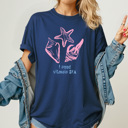 Medium Navy I Need Vitamin Sea Graphic Tee, Beach Seashell Shirt, Summer Beach Trip Comfort Colors Tee