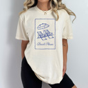 Large Ivory Beach Please Graphic Tee, Summer Beach Chairs Shirt, Beach Vacation Comfort Colors Tee