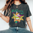 XXL Pepper Bottoms Up Duck Graphic Tee, Funny Colorful Duck Shirt, Bright Summer Lake Comfort Colors Tee