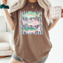  Cute Fish Trendy Stripes Graphic Colors Tee, Summer Fish Shirt, 3 Fish Comfort Colors Tee