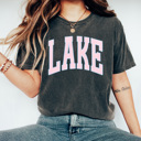 XXL Pepper Lake Striped Graphic Tee, Lake Boat Trip Shirt, Summer Lake Day Comfort Colors Tee 