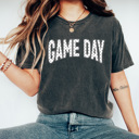 Small Pepper Polka Dot Game Day Graphic Tee, Sports Dot Shirt, Girl Game Day Comfort Colors Tee
